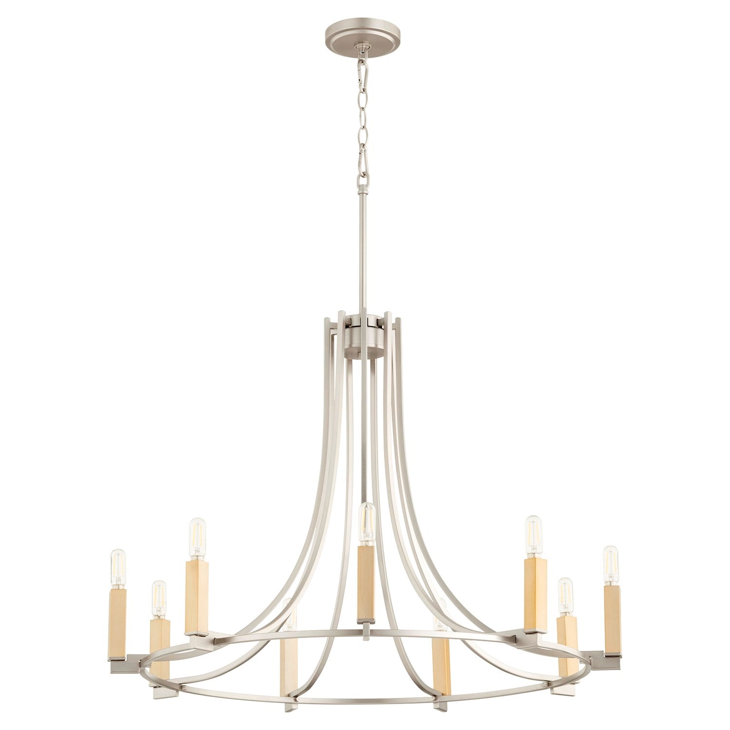 Olympus 9Lt Chand - Satin Nickel