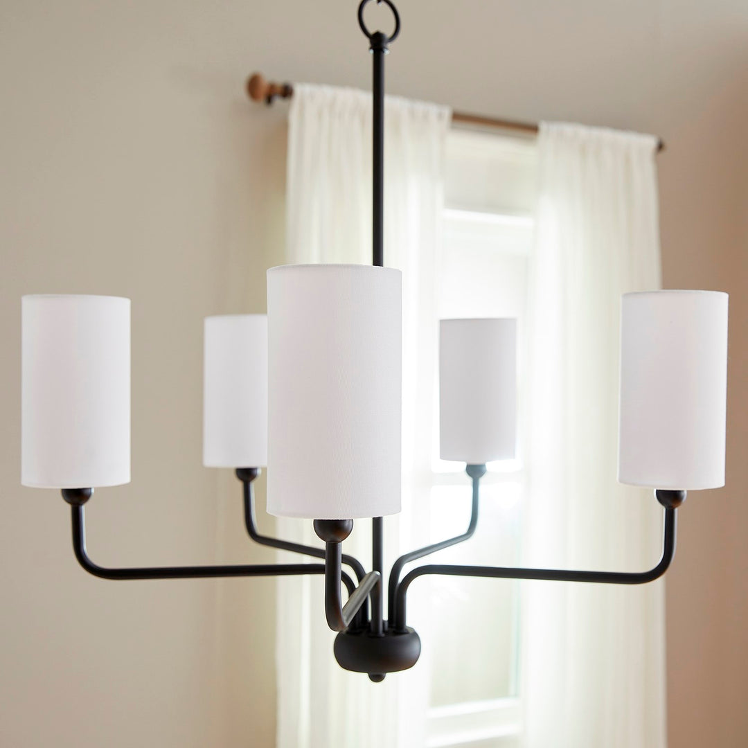 Charlotte 5Lt Chand - Matte Black