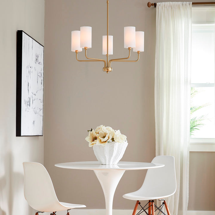 Charlotte 5Lt Chand -Aged Brass