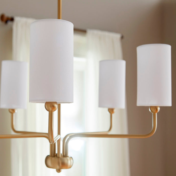 Charlotte 5Lt Chand -Aged Brass
