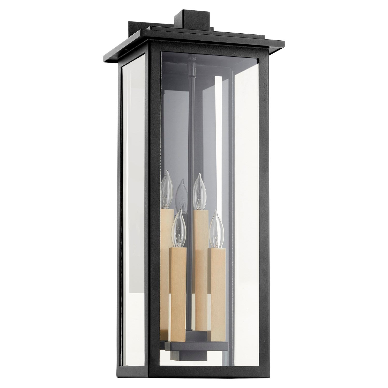 Westerly 4Lt Lantern - Textured Black by Quorum