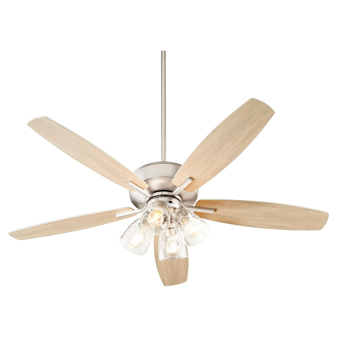 Breeze 52 4Lt Clr/Sd -Satin Nickel