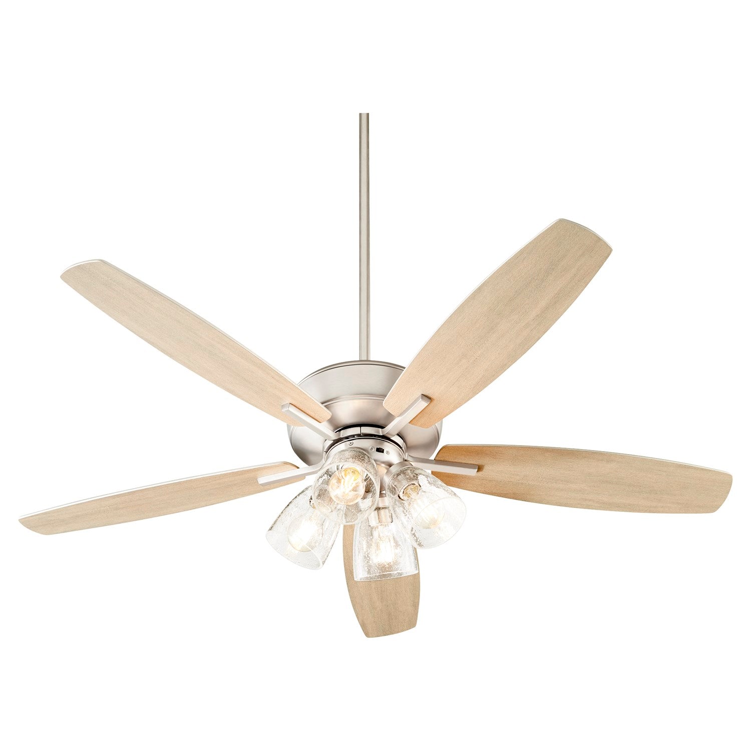 Breeze 52 4Lt Clr/Sd -Satin Nickel