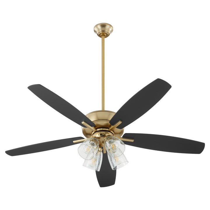 Breeze 52 4Lt Clr/Sd -Aged Brass by Quorum