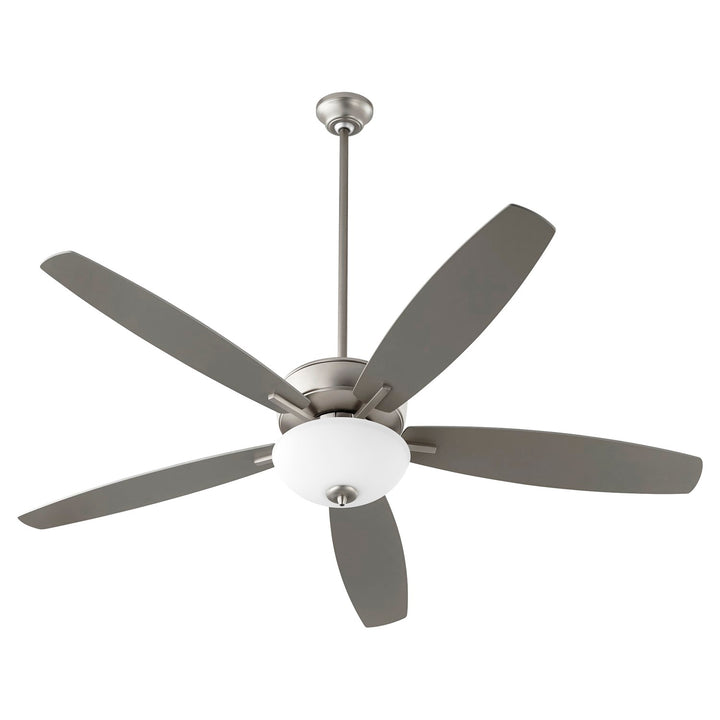 Breeze 60" Opal Bowl -Satin Nickel by Quorum