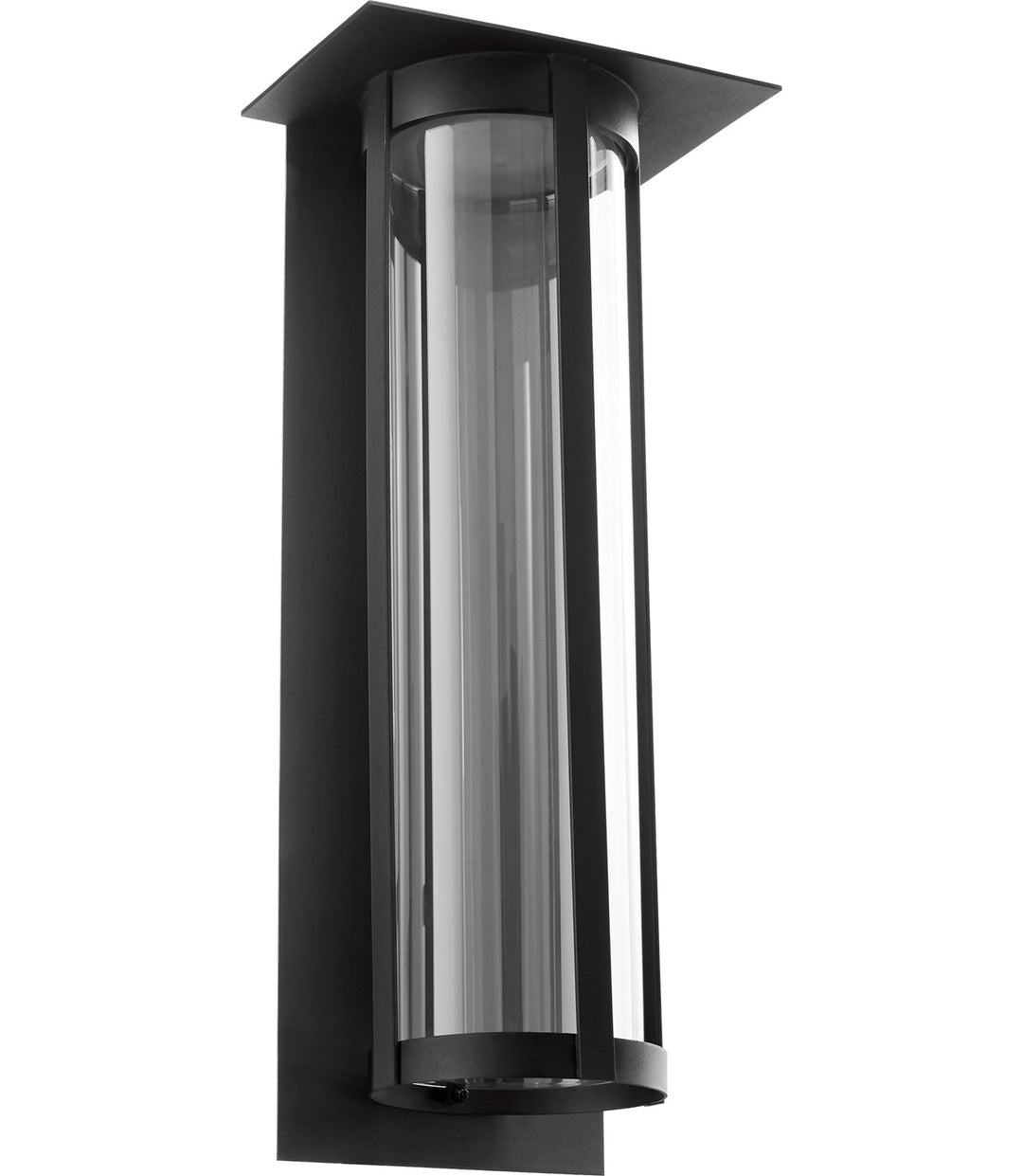 Abram 24" Lantern - Textured Black by Quorum