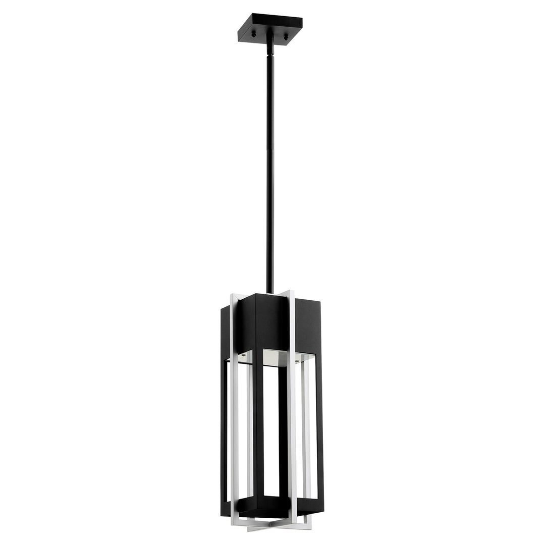 Al Fresco 18" Pendantd-Textured Black/Ba by Quorum