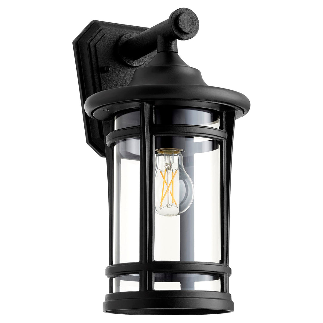 Haley 15" Lantern - Textured Black by Quorum
