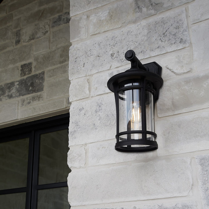 Haley 18" Lantern - Textured Black