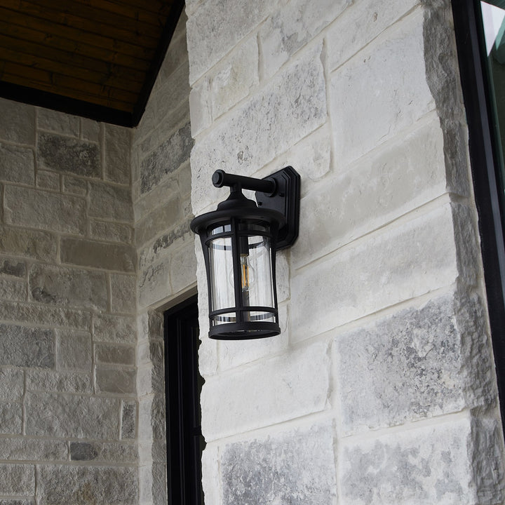 Haley 18" Lantern - Textured Black