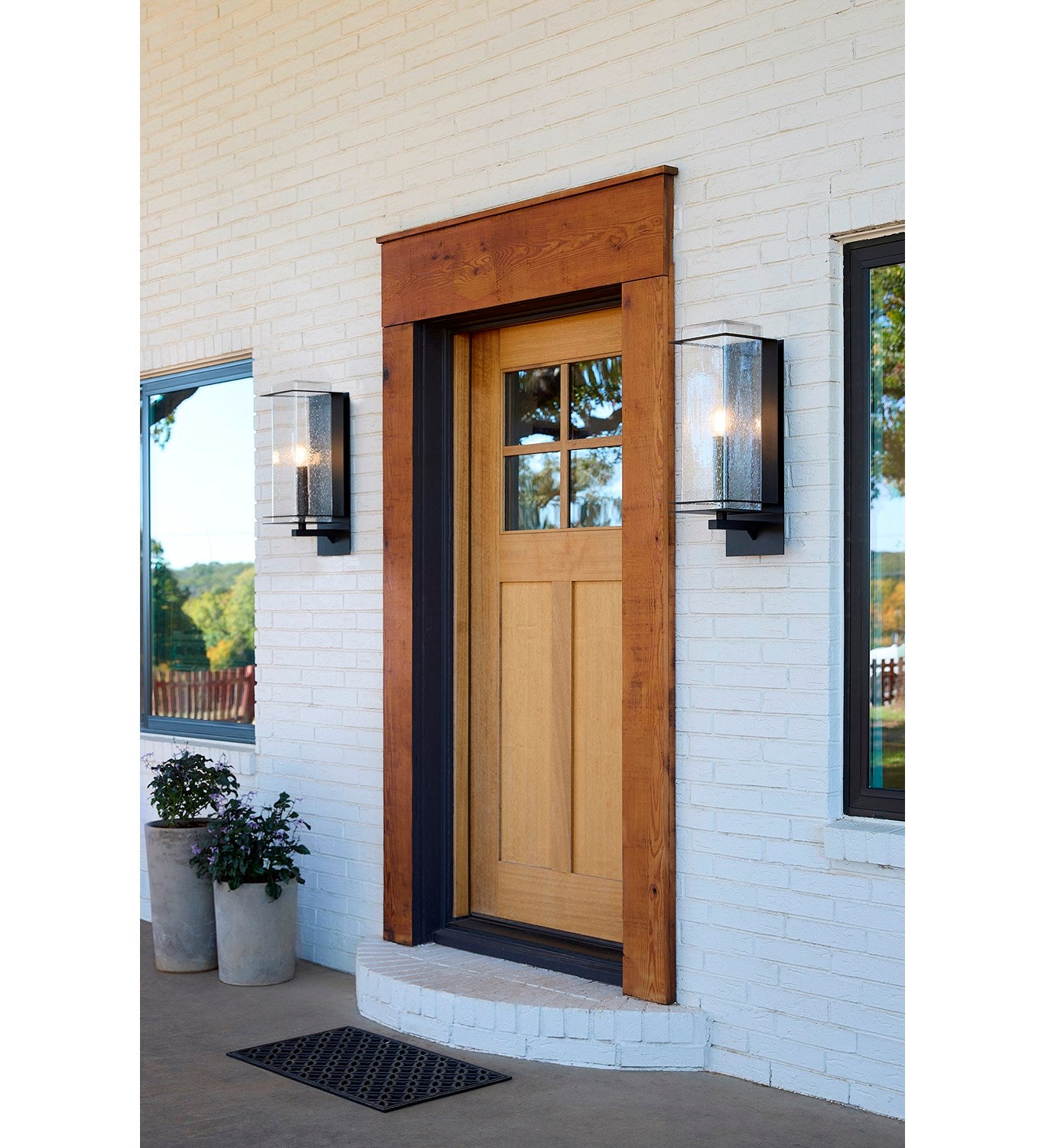 Balboa 8" Wall Lantern - Textured Black