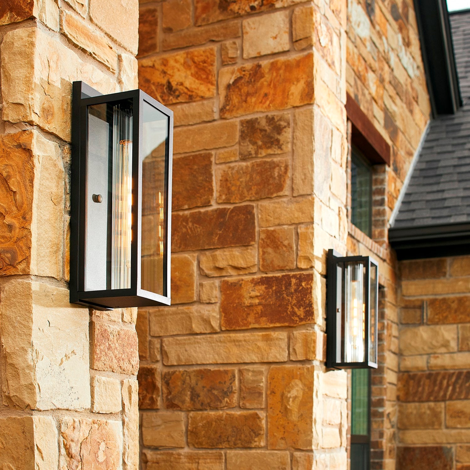 Parks Lg Lantern - Textured Black