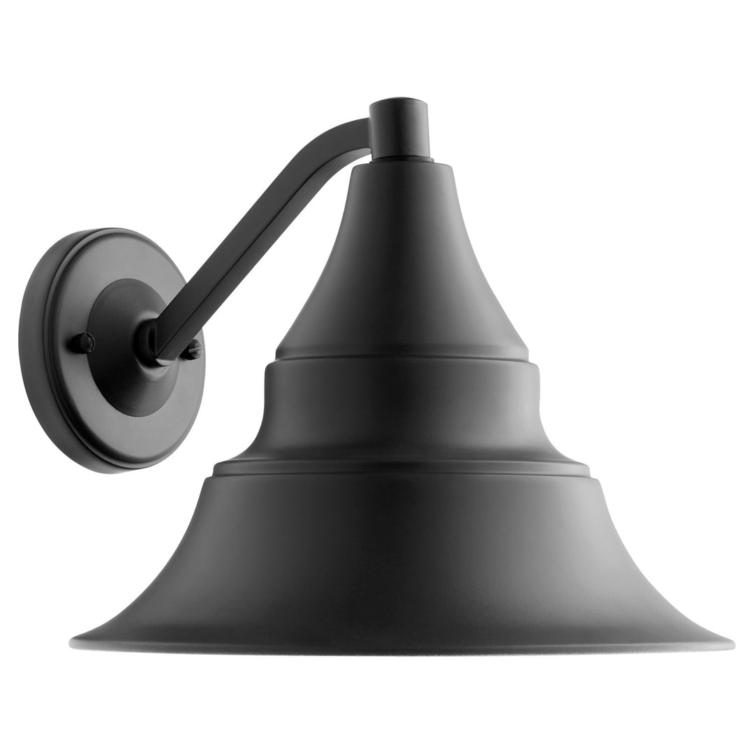 Somatte Blackra 11" Lantern - Matte Black by Quorum