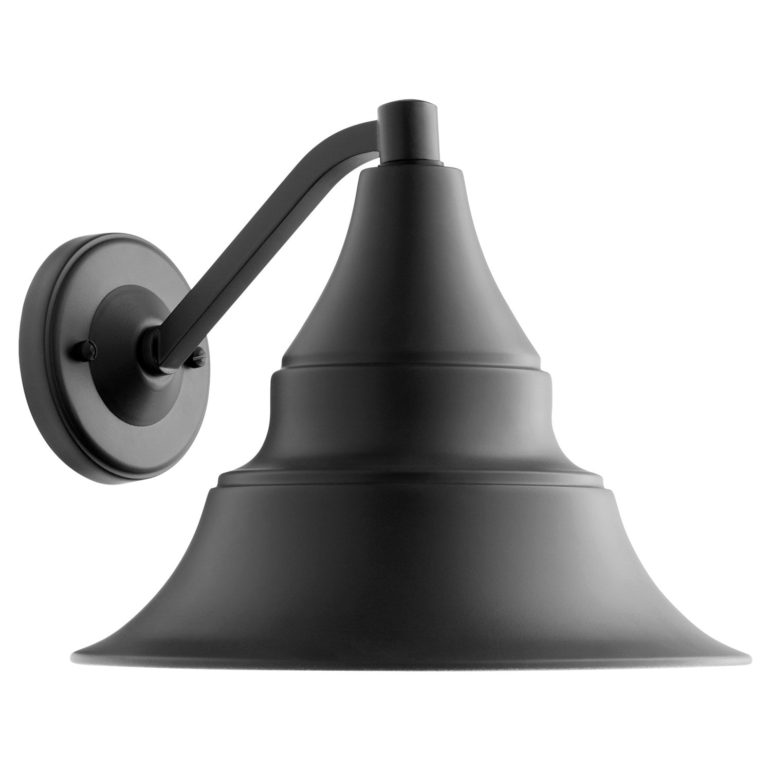 Somatte Blackra 11" Lantern - Matte Black by Quorum