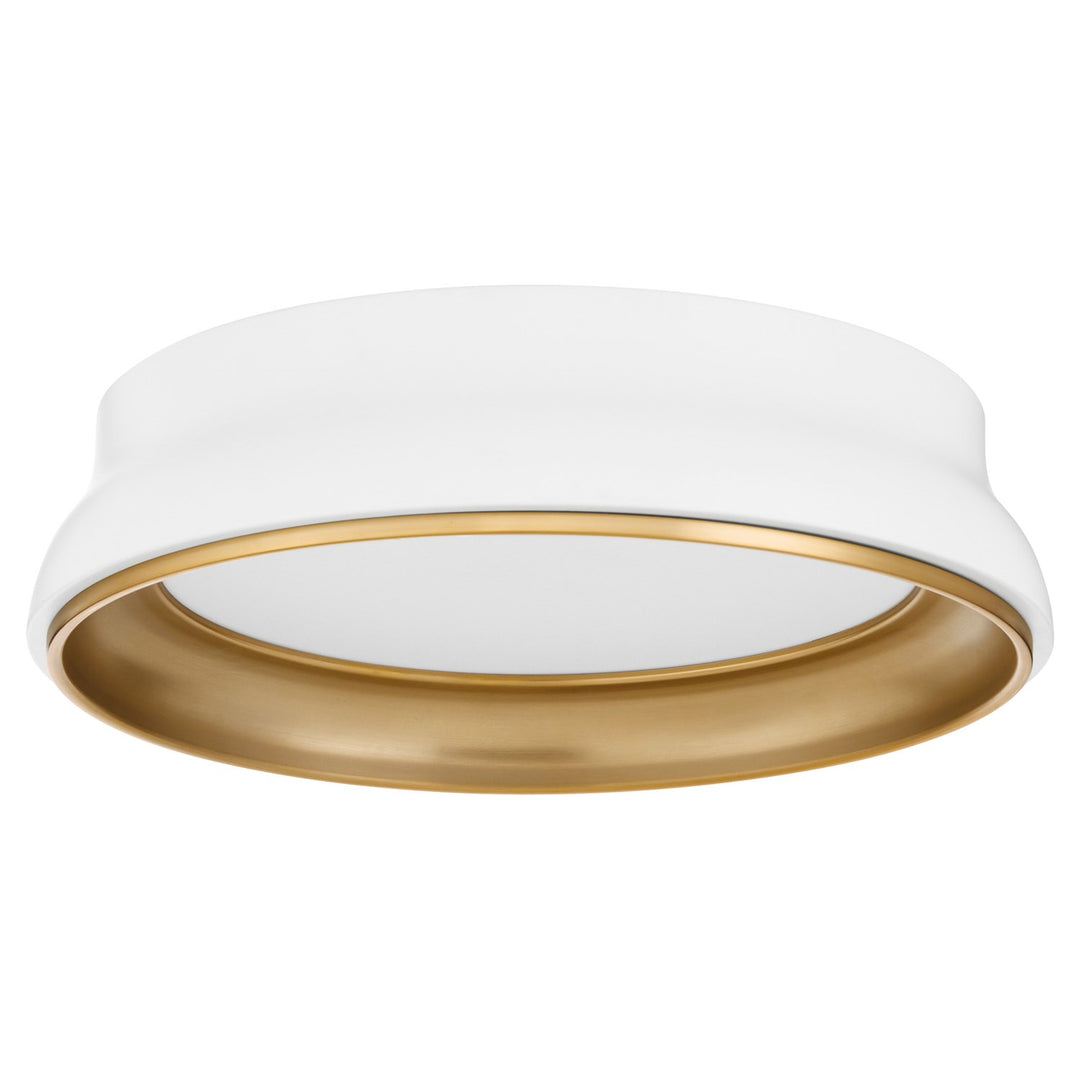 Legend 18" Shade Kit - Studio White/Brushed Brass by Quorum