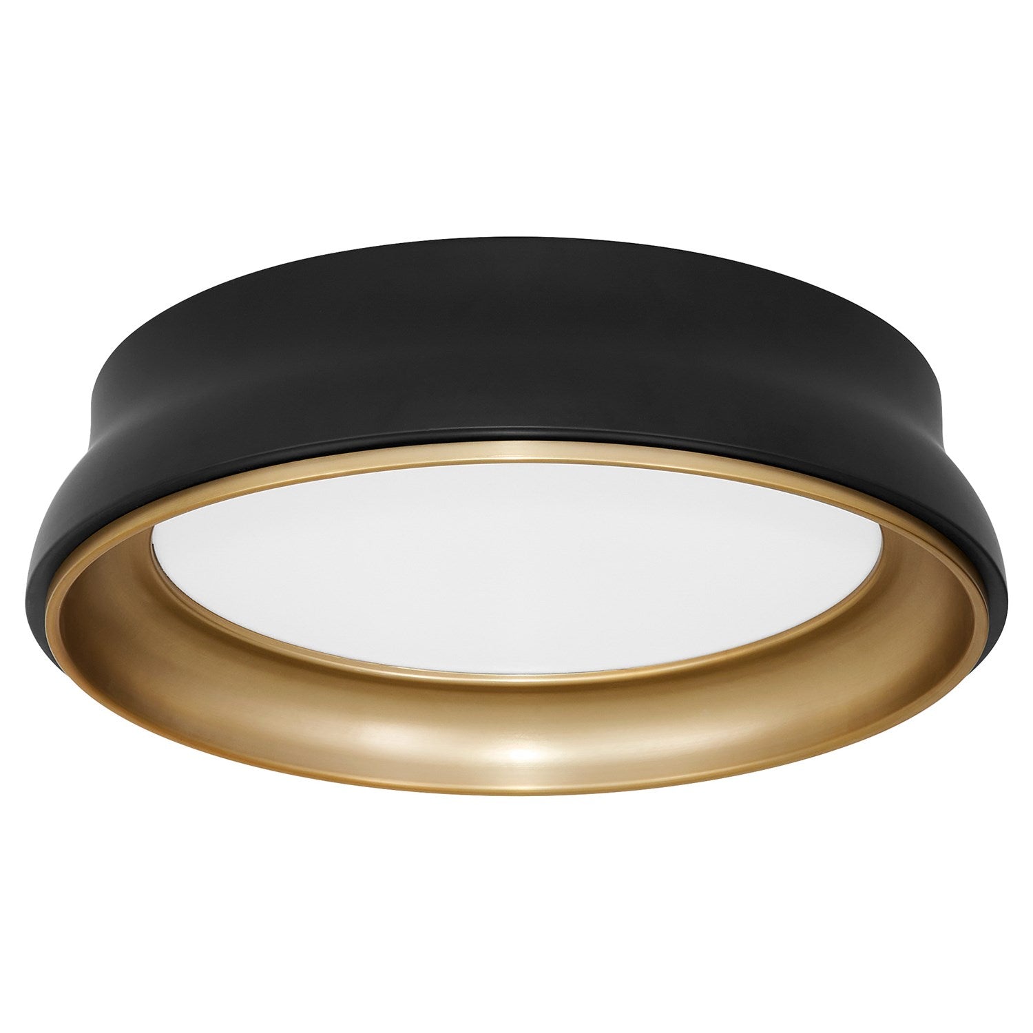 Legend 18" Shade Kit - Matte Black/Brushed Brass by Quorum