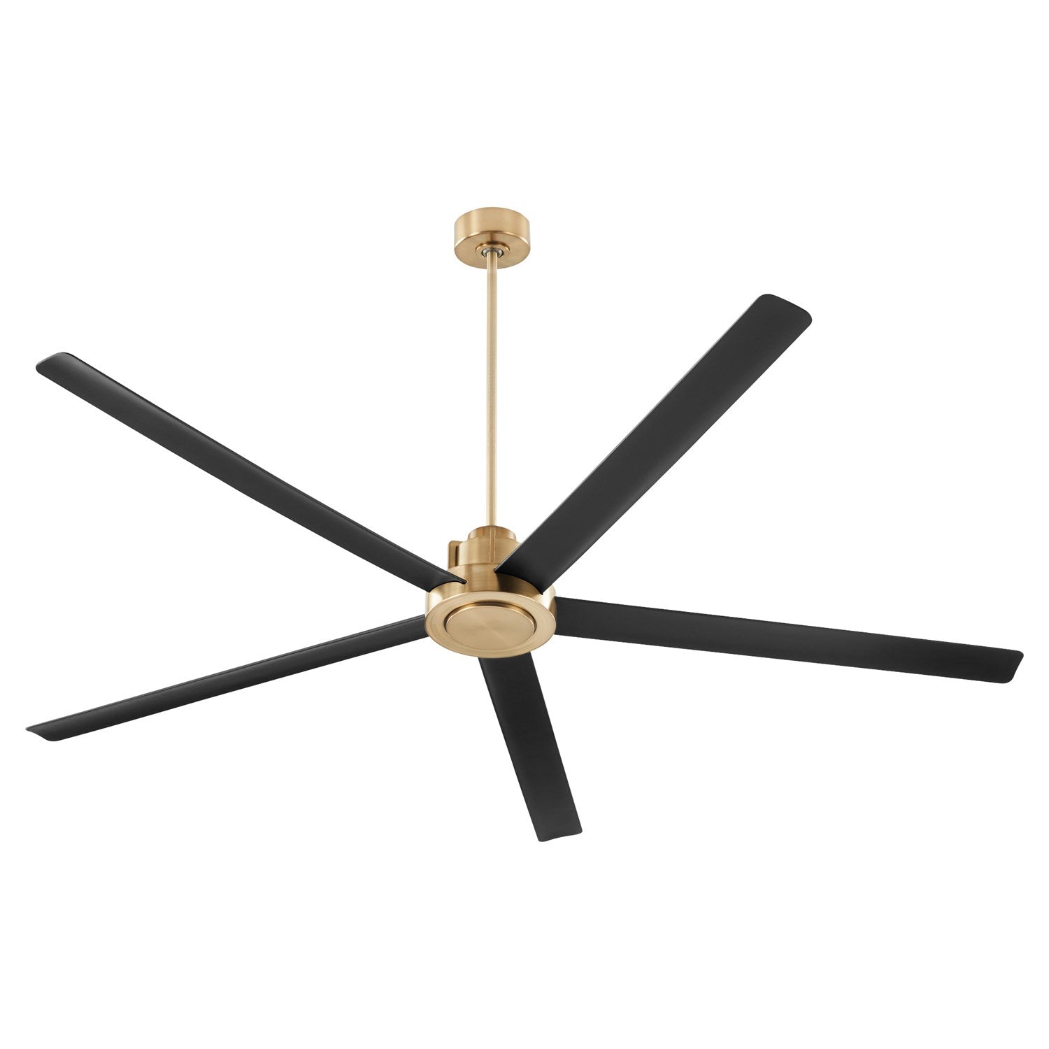 Revel 80" Fan - Aged Brass/Matte Black by Quorum