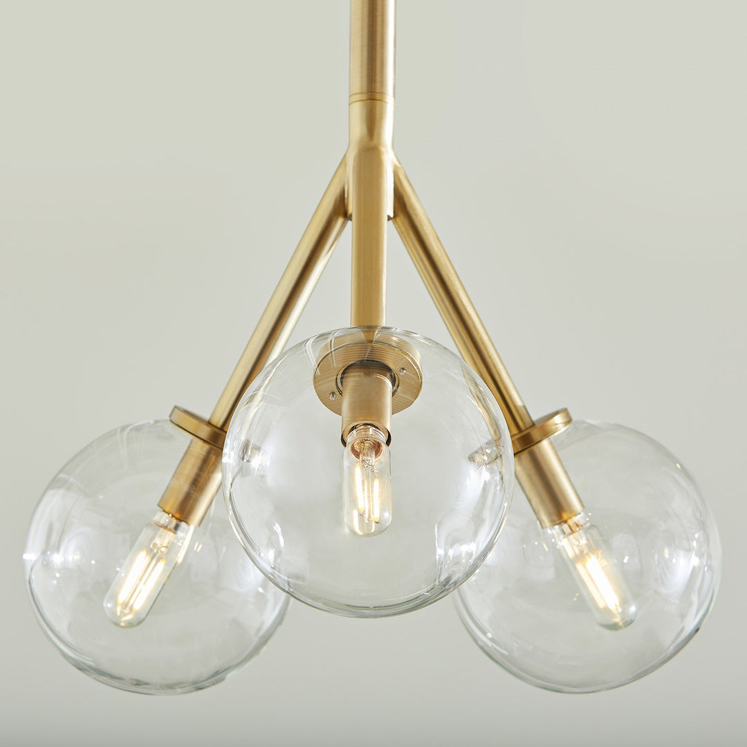 Rovi 3Lt Pendantd - Aged Brass
