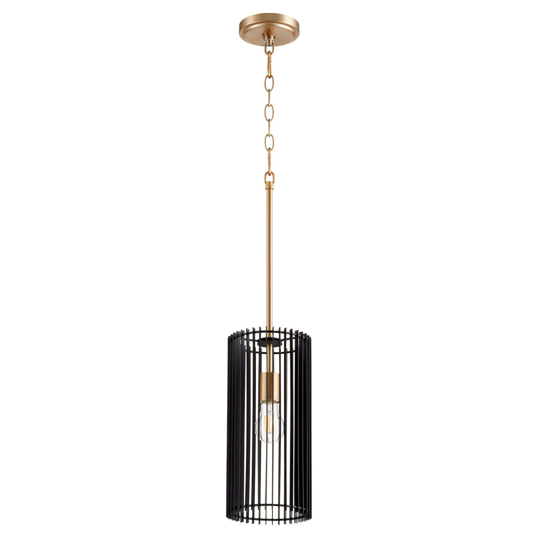 Finura 14" Pendantd - Aged Brass by Quorum