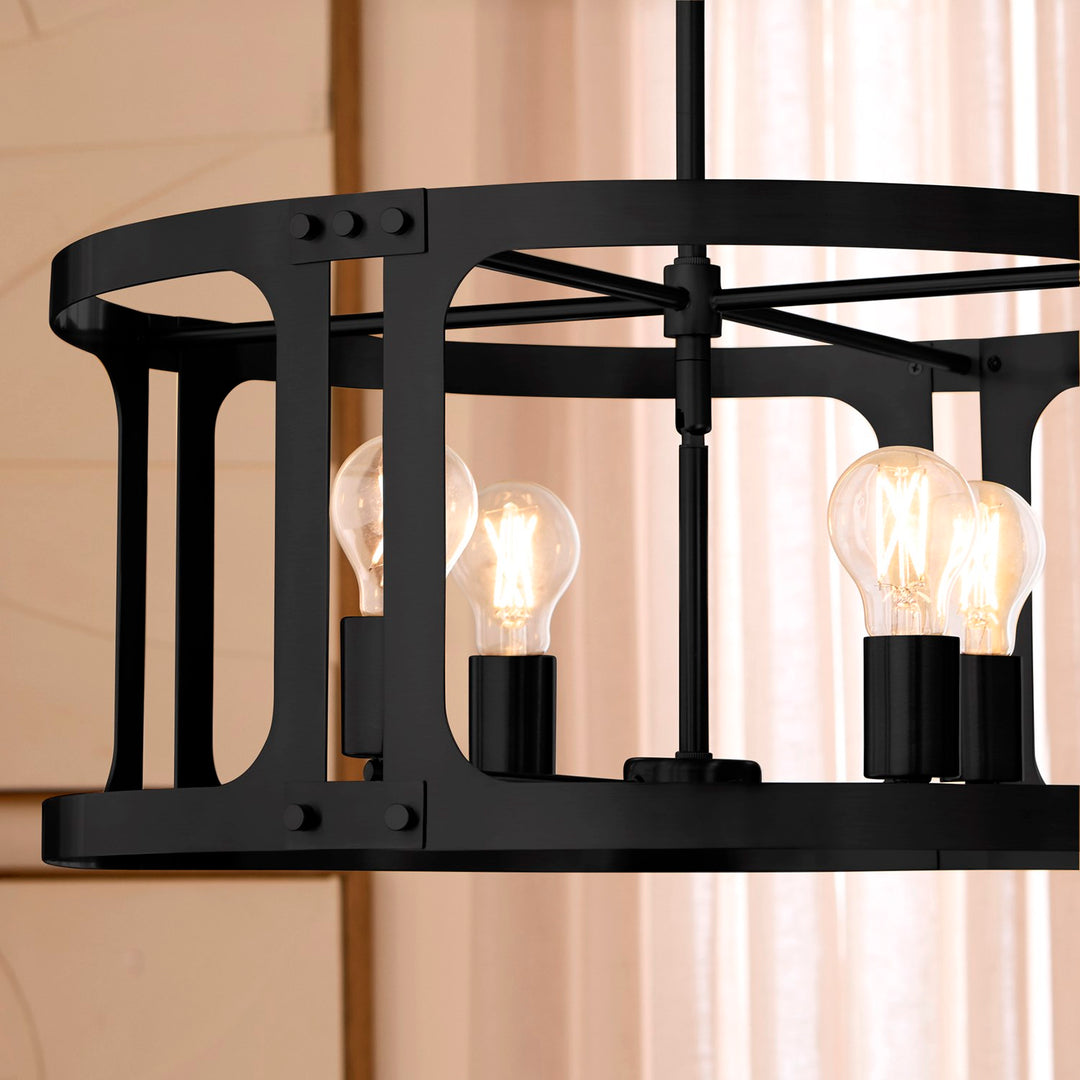 Colburn 4Lt Pendantdant - Matte Black