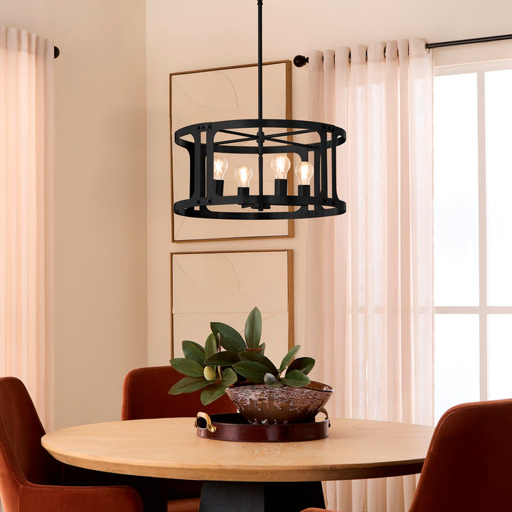 Colburn 4Lt Pendantdant - Matte Black