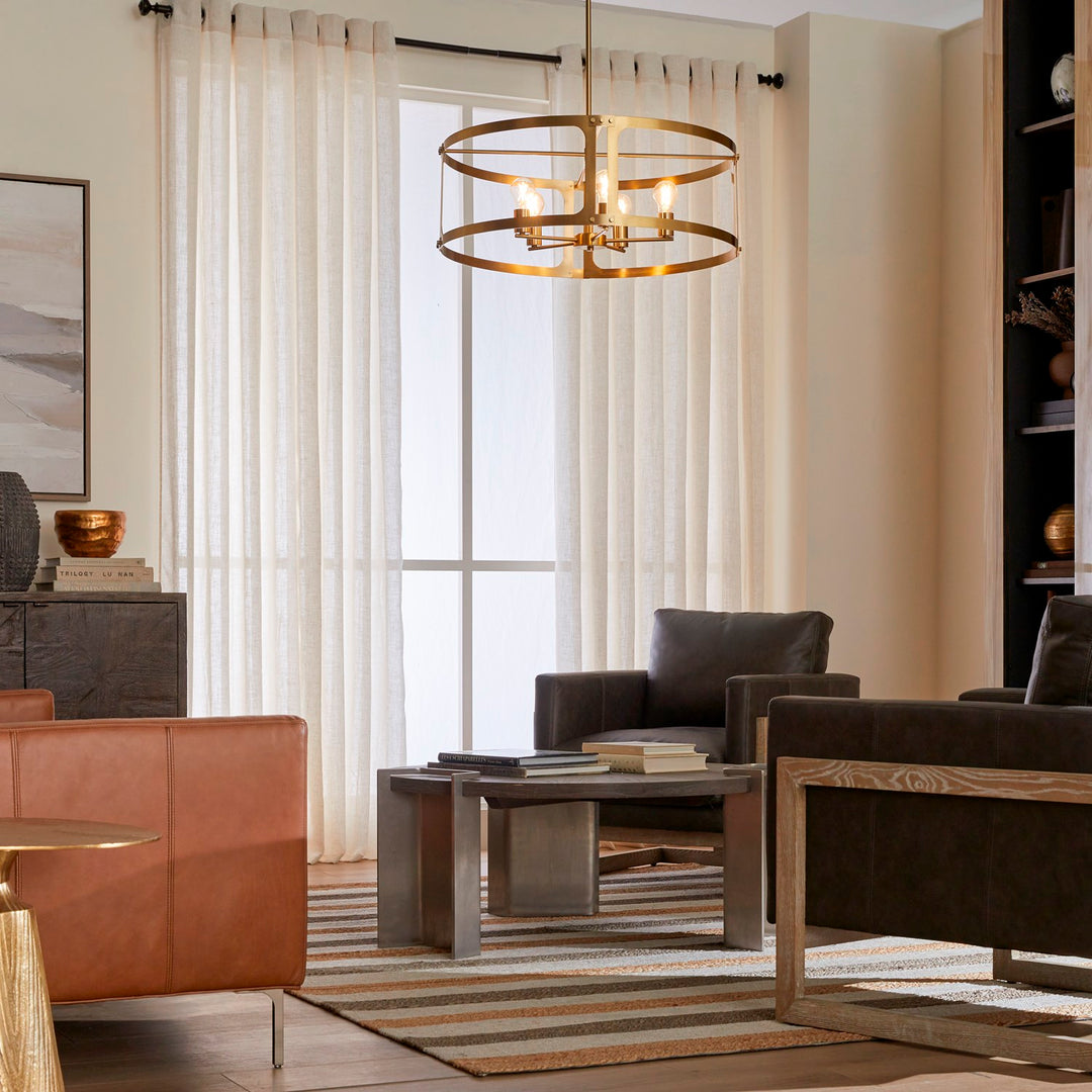 Colburn 5Lt Pendantdant - Brushed Brass