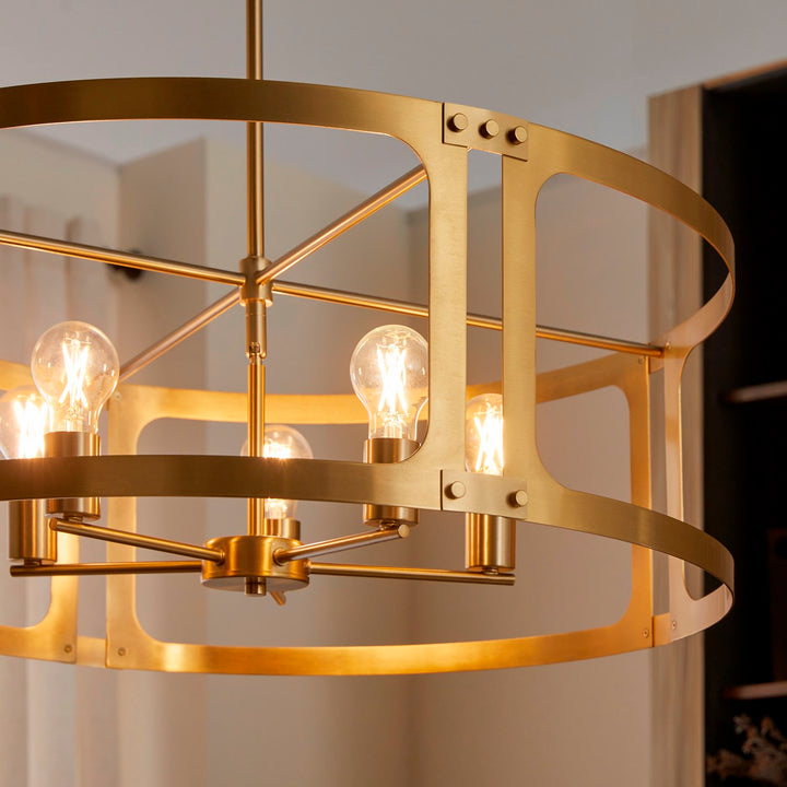 Colburn 5Lt Pendantdant - Brushed Brass