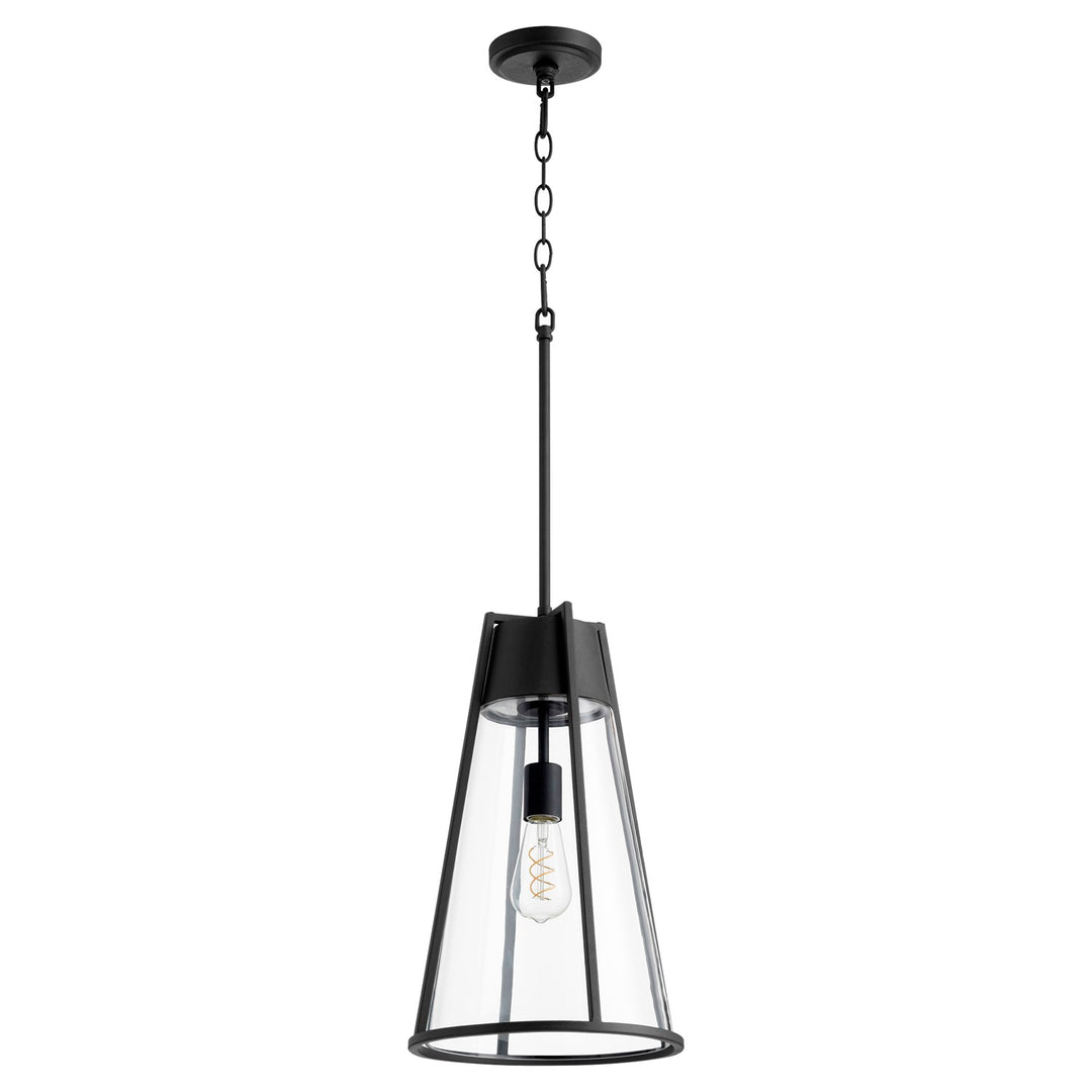 19" Pylon Pendantd - Textured Black by Quorum