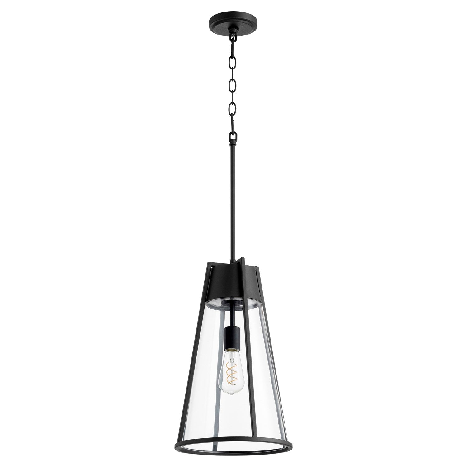 19" Pylon Pendantd - Textured Black by Quorum