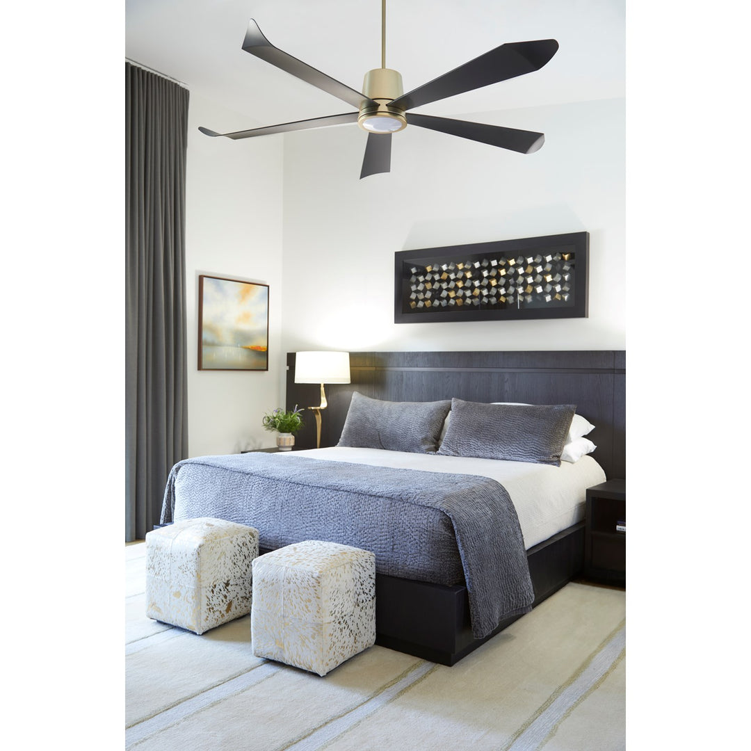 Rova 72" Wifi Fan - Aged Brass