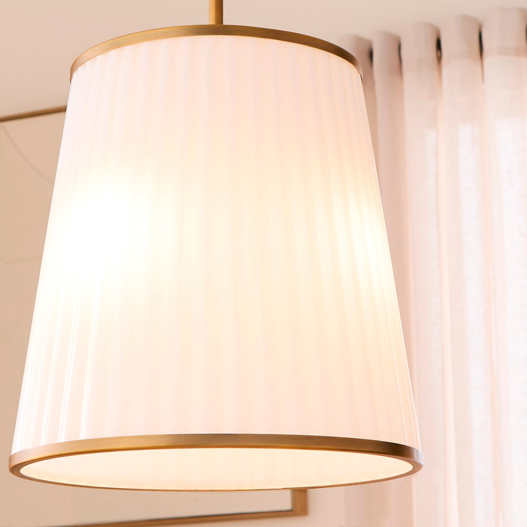 Marlon 3Lt Pendantdant - Brushed Brass