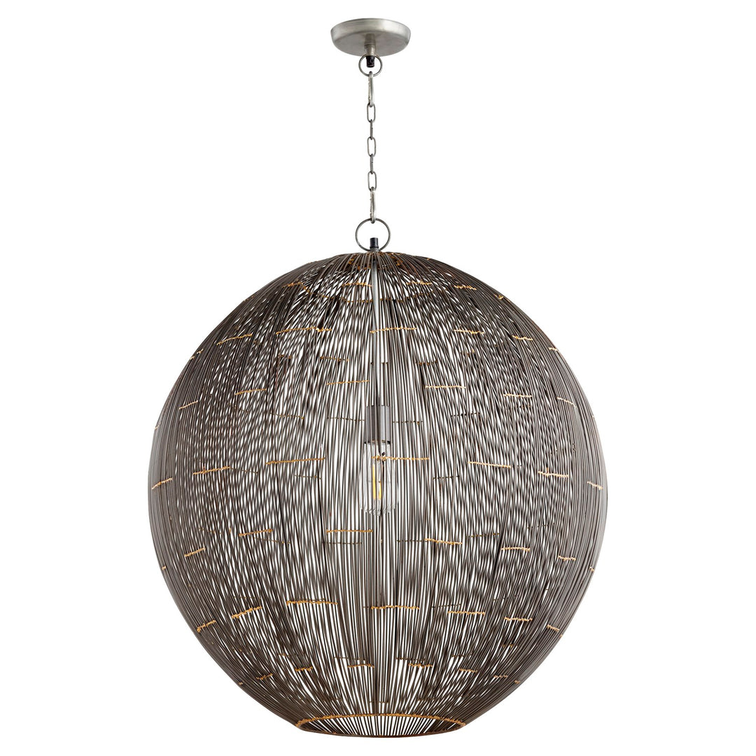 26" Wire Sphere Pendantd -Chl by Quorum
