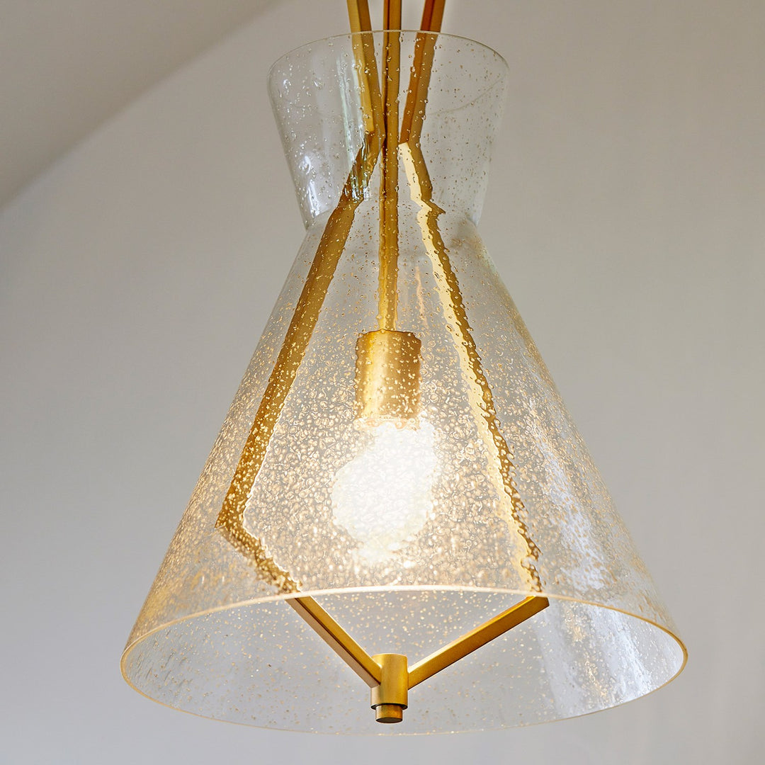 1Lt Stone/Seed Gold Leaf Pnd-Aged Brass