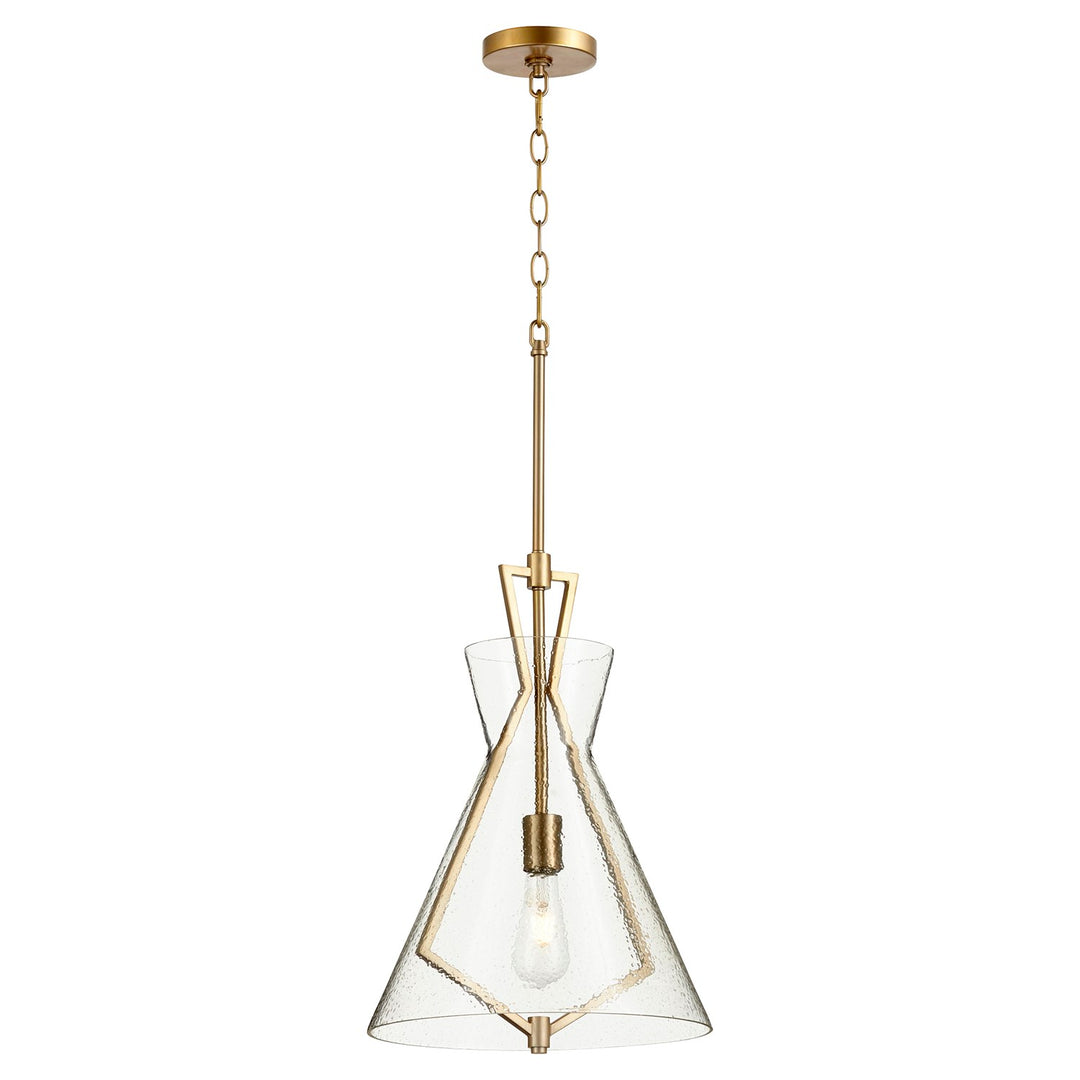 1Lt Stone/Seed Gold Leaf Pnd-Aged Brass