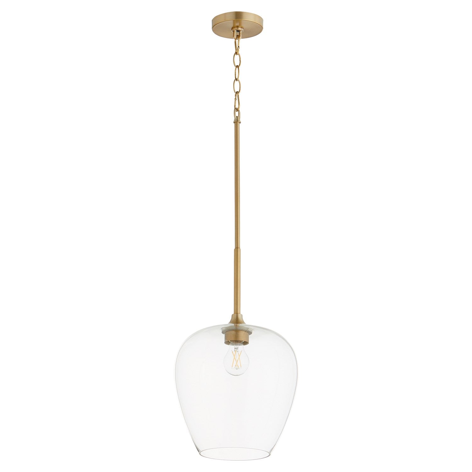 Veno 1Lt Pendantd - Aged Brass by Quorum