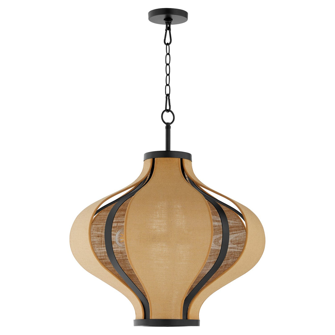 Monroe 3Lt Pendantdant - Matte Black by Quorum