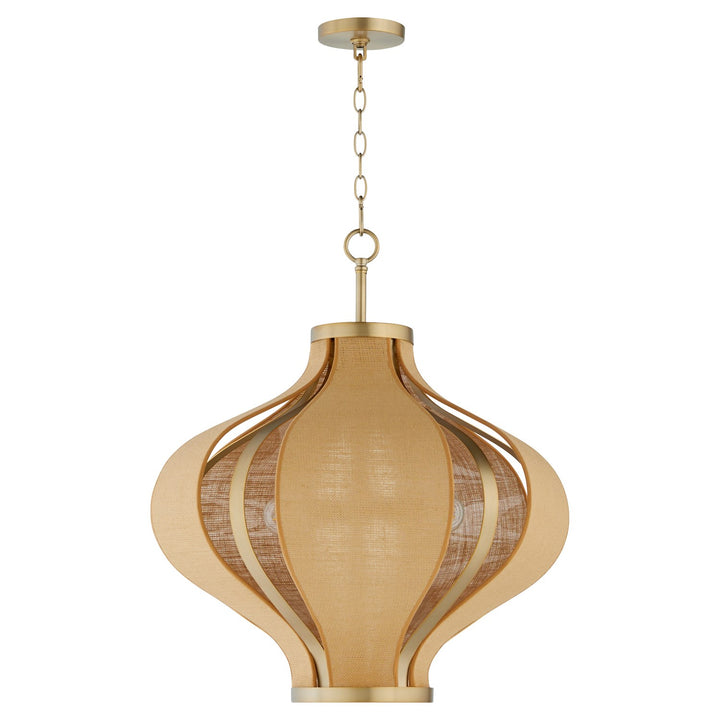 Monroe 3Lt Pendantdant - Aged Brass