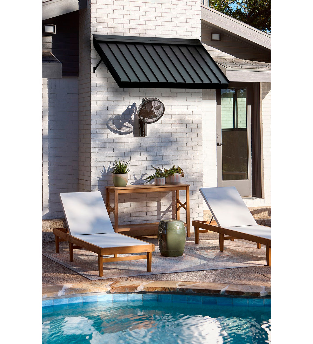 Veranda 4Bl Wall Fan - Matte Black