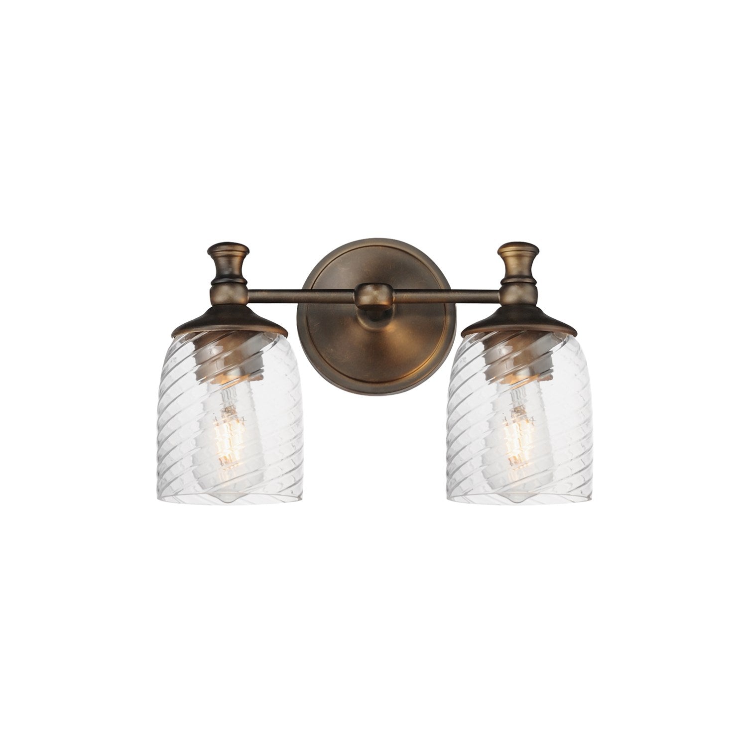 Swirl 2-Light Wall Sconce by Maxim