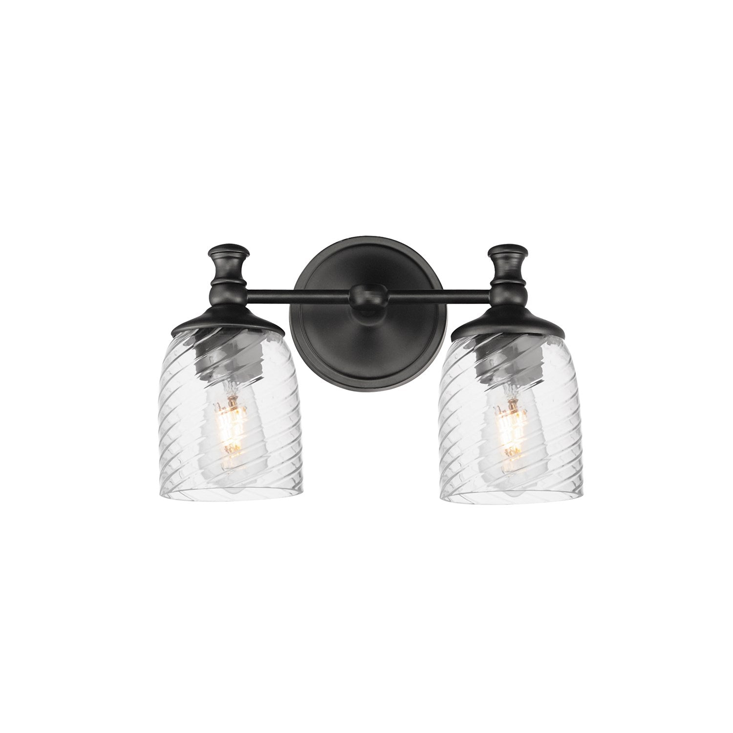 Swirl 2-Light Wall Sconce by Maxim