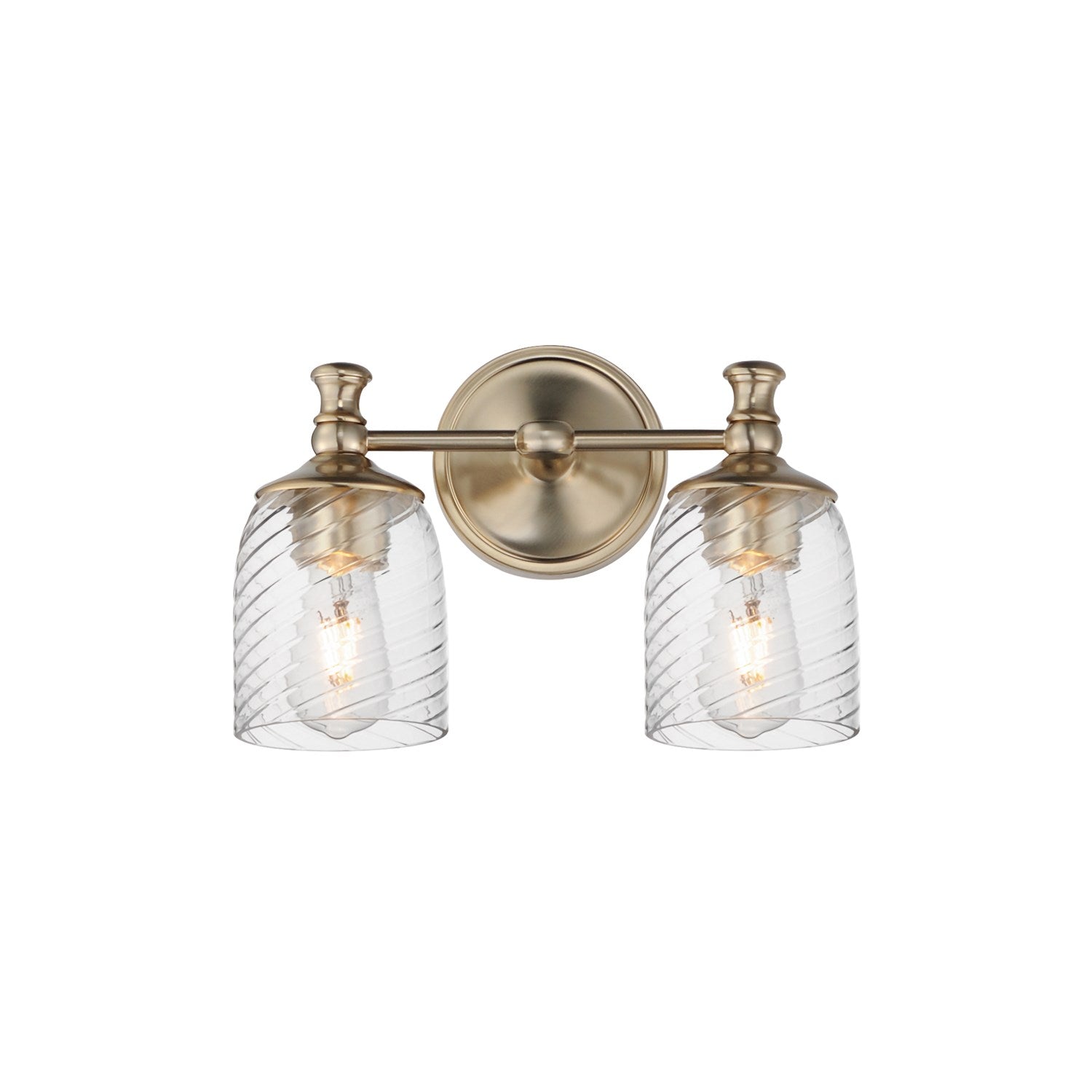 Swirl 2-Light Wall Sconce by Maxim