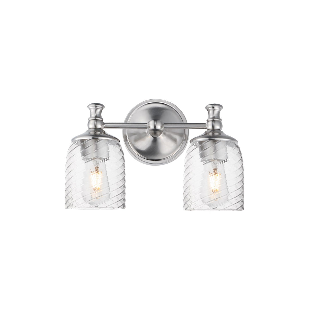 Swirl 2-Light Wall Sconce by Maxim
