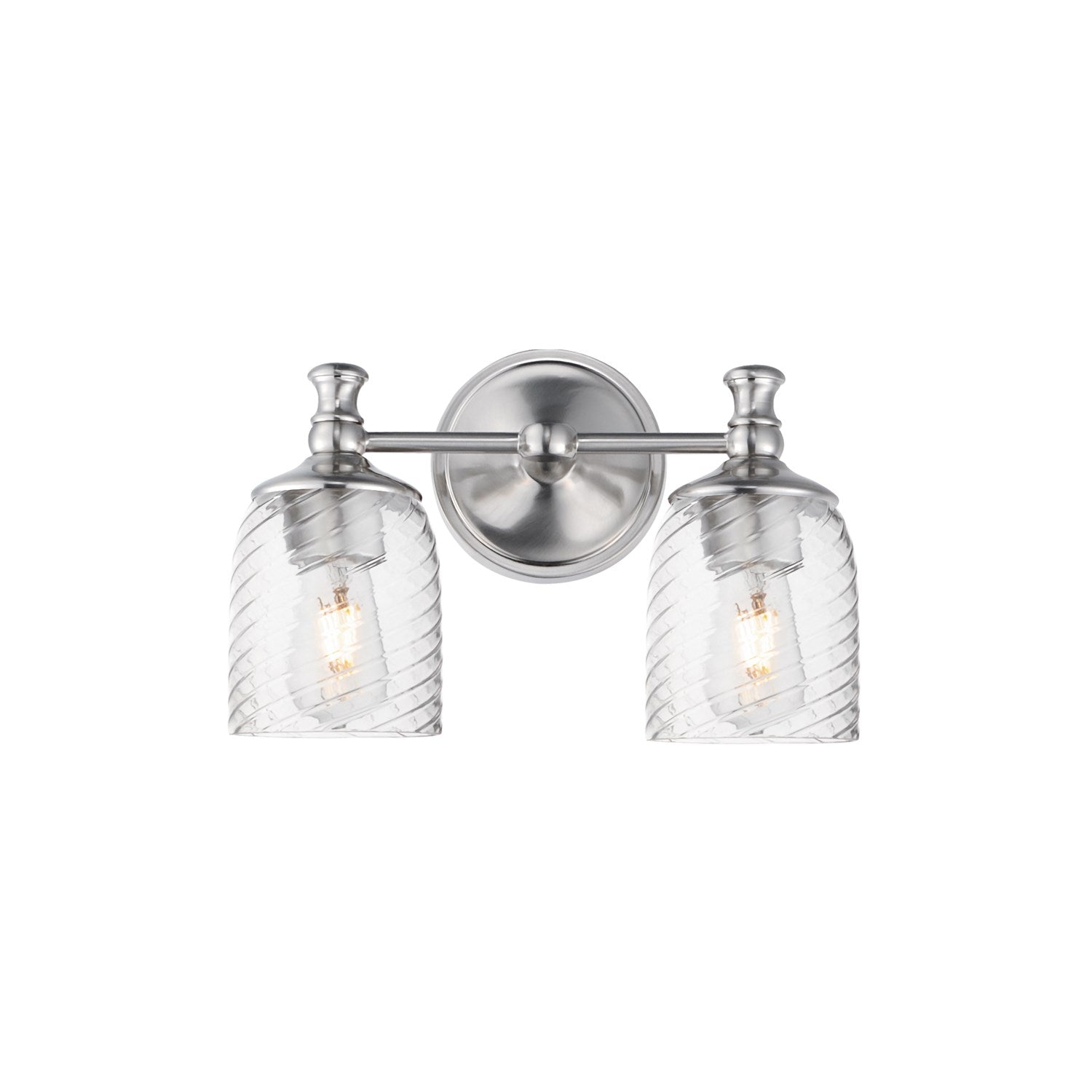 Swirl 2-Light Wall Sconce by Maxim