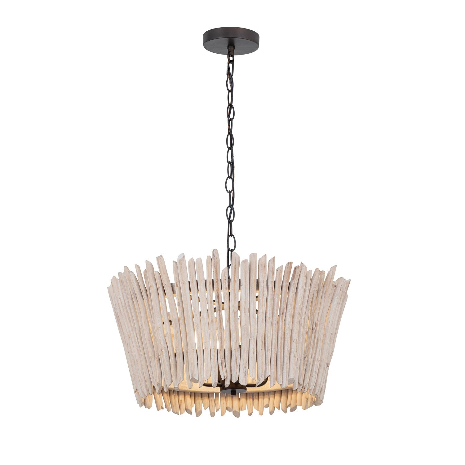 Baywood 24" Driftwood Chandelier by Maxim