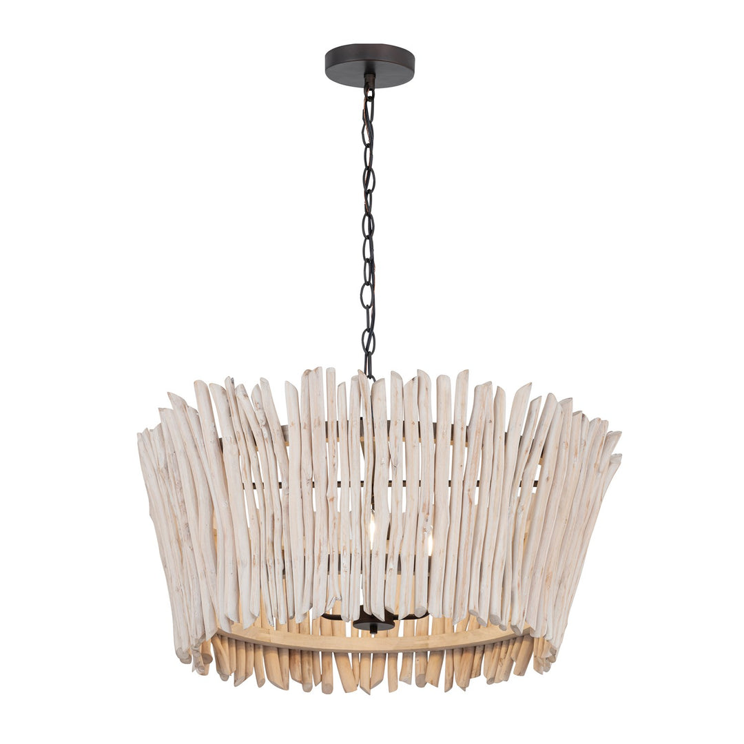 Baywood 30" Driftwood Chandelier by Maxim