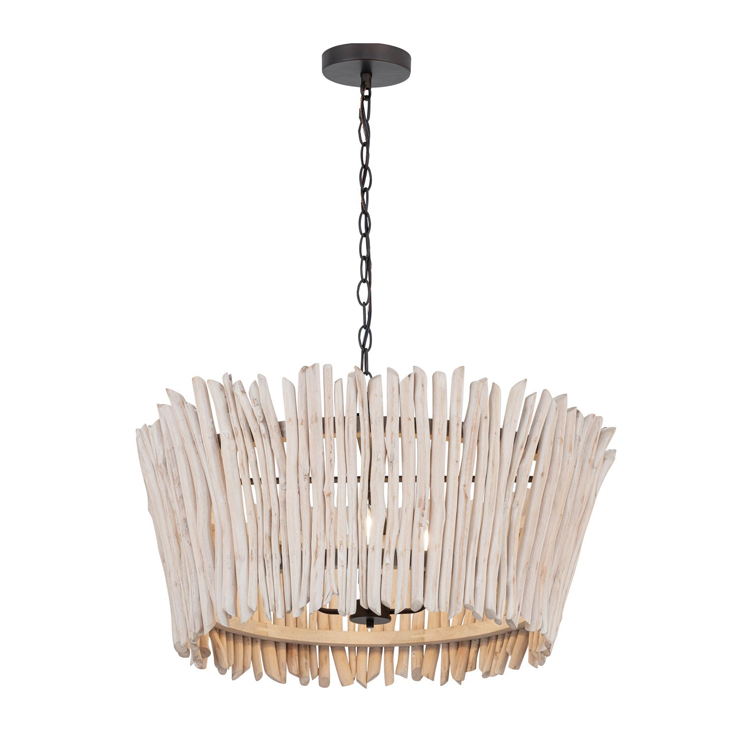 Baywood 30" Driftwood Chandelier by Maxim