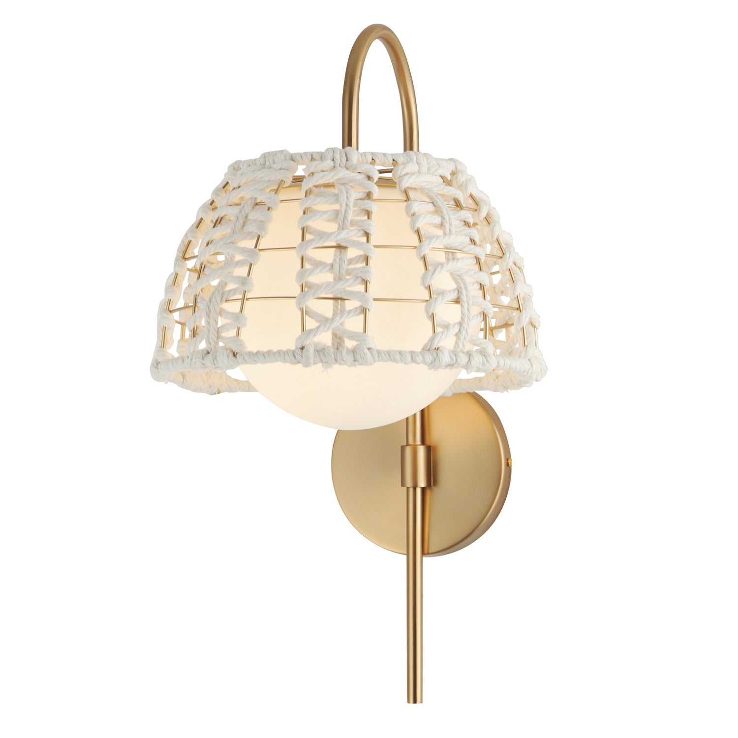Macrame 1-Light Wall Sconce by Maxim
