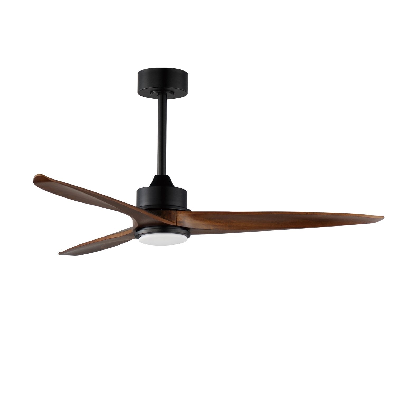 Woodwind 52" Solid Wood Blade Fan W Led Light Kit by Maxim