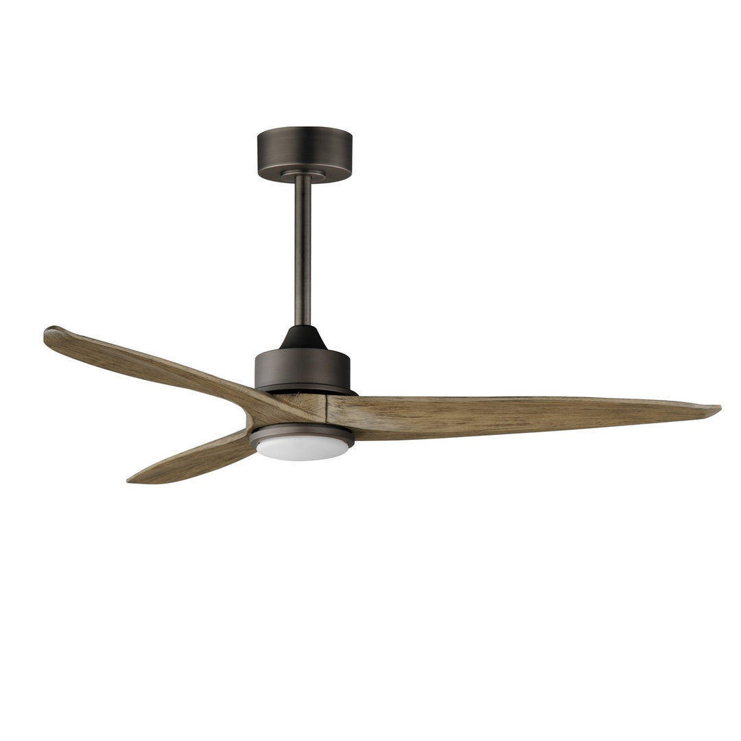 Woodwind 52" Solid Wood Blade Fan W Led Light Kit by Maxim