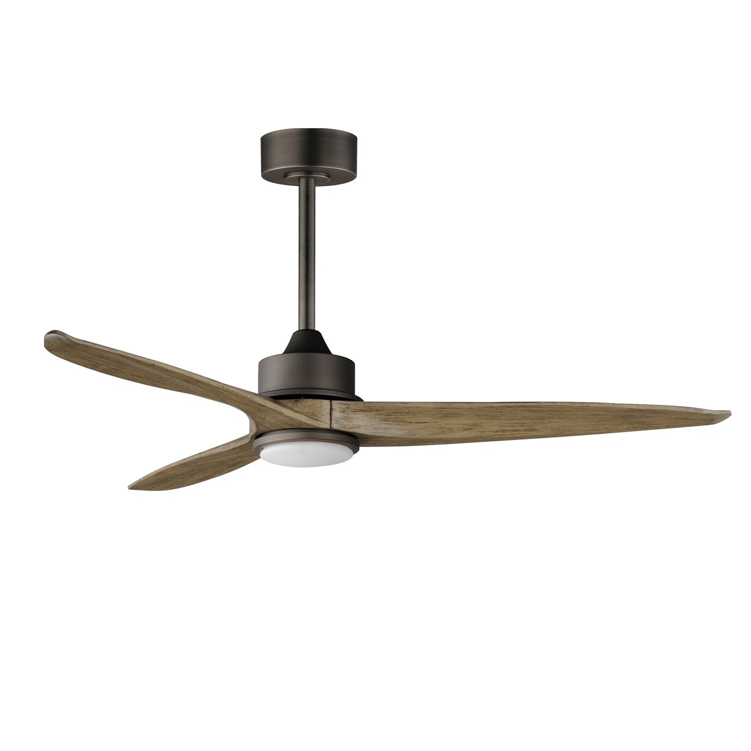Woodwind 52" Solid Wood Blade Fan W Led Light Kit by Maxim